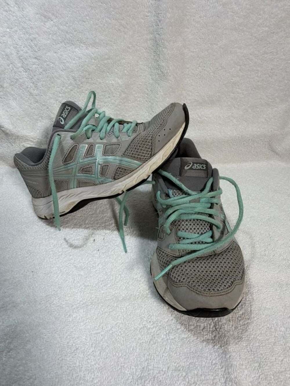 ASICS Gel-Contend 5 Women's Running Shoes Gray and Teal